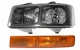 LEFT Driver Headlight Headlamp Park/Signal For 2003-2014 GMC Savana 1500