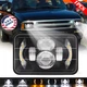 For Chevy S10 Blazer 1994-1997 4x6 inch LED Headlight Hi-Lo Sealed Beam Halo DRL