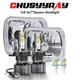 Pair For 82-93 Chevy S10 Blazer GMC S15 7X6" Sealed LED Headlights Hi/Lo Beam