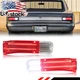 Set Red LED Tail Backup Light & White Backup Lamp Lenses For 1966 Chevy Chevelle