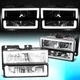 For 1988-2000 Chevy GMC C/K 1500-3500 Suburban Square-LED DRL Headlights Chrome