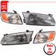 Corner Lights, Headlights Kit 4pc halogen left right for 97-99 Toyota Camry CE