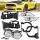 Bumper Signal Lamp LED Fog Light Cover Bracket For Ford Mustang 2015 2016 2017