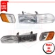 Corner Lights and Headlights kit of 4 pieces for 1992-1995 Ford Taurus GL, LX