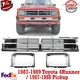 Front Bumper Grille + Headlight Bezels RH & LH For 1987-1989 Toyota 4Runner