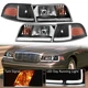 LED DRL Headlight For 1998-2011 Ford Crown Victoria+Corner Turn Signal Lamps 
