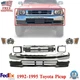 Front Bumper + Grille Chrome + Valance + Lamps For 1992-1995 Toyota Pickup 4WD