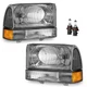 Pair Headlights Assembly For 1999-2004 Ford F250 F350 F450 Super Duty Headlamps