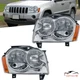 2PCS New Headlights Headlamps Assembly For 2005-2007 Jeep Grand Cherokee
