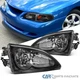 Fits 94-98 Ford Mustang Black Headlights Front Driving Lamps Replacement L+R L+R
