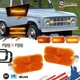 For 1966-1968 Ford Bronco Front Grill Switchback Dynamic Amber LED Signal Lights