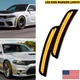 Front Bumper Smoked Amber Side Marker Signal Lights For 2015-2022 Dodge Charger