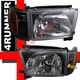 Black Headlights Corner Signal Lights 1 Pair For 1996 1997 1998 Toyota 4Runner