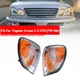 2PCS Front Bumper Turn Signal Lights Corner Lamp For Lexus LX470 1998-2006 2007