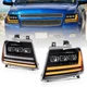 Headlight For 07-14 Chevy Suburban 1500/Tahoe&07-13 Suburban 2500/Avalanche,Pair