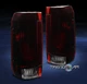 For 1987-1996 Ford F-150 F-250 F-350 Bronco Tail Brake Light Rear Lamp Red/Smoke
