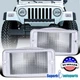 Fits 1997-2006 Jeep Wrangler TJ Front Bumper Corner Signal Lights Lamps Pair