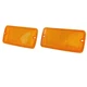 Pair For 1997-2006 Jeep Wrangler TJ Chassis Bumper Amber Turn Signal Lights Lamp