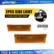 Pair Front Signal Side Marker Lights Amber Fit For 81-91 GMC Chevy Pickup Truck