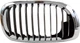 fits 2003 2006 BMW 3 Series Coupe Right Passenger Grille Black with Chrome Frame