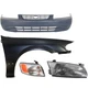 Bumper Cover Fascia Front for Toyota Camry 1997-1999