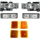 Headlights For Chevy Truck 1994-1998 Tahoe Suburban Turn Signals Side Markers