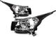 Headlights Assembly Black Housing For 2011 2012 2013 2014 2015 Chevy Cruze Sedan