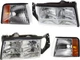 DEVILLE 97-99 HEAD LAMP RH AND LH Assembly Halogen 4-pc Kit with Corner Lights