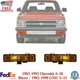 Front Bumper Parking Marker Light Set For 83-93 Chevrolet S-10 / 82-90  GMC S-15