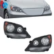 Front Headlight Black Halogen For Honda Odyssey 2005-10 Factory Style Lamp Pair