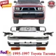 Front Bumper Chrome Steel Kit +Grille +Signal Lights For 1995-1997 Toyota Tacoma