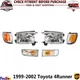 Headlights Assembly + Signals & Corner Lights 6Pcs For 1999-2002 Toyota 4Runner