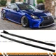 For 2015-24 Lexus RC300 RC350 RC F JDM SK Style Gloss Black Side Skirt Extension