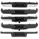 Chrome / Black Rear Bumper Assembly Step Pad Cover For Ford F-150 2009-2014