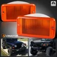 Fits 1997-2006 Jeep Wrangler TJ Amber Front Turn Signal Lights Parking Lamp Pair