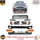Front Bumper Face Bar Black Steel Kit For 1996-1998 Toyota 4Runner 11 Pcs