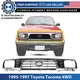 Grille Chrome Shell with Painted Black Insert For 1995-1997 Toyota Tacoma 4WD