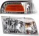 CROWN VICTORIA 98-11 HEAD LAMP RH with Bulb 2-pc Kit Corner Light