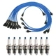 NGK Wire Set & Denso 8 Standard Spark Plugs Kit for Camaro Corvette Malibu V8