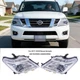 Halogen+LED Headlights Assembly Left+Right Pair For 2017-2020 Nissan Armada
