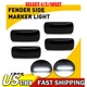 Smoked Lens LED Fender Bed Side Marker Lights White For 10-18 Dodge RAM HD 4~40X