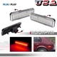 Clear Red LED Rear Side Marker Lights For 1972-1974 Plymouth Barracuda Satellite