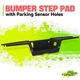 Black Rear Bumper Step Pad w/ Park Sensor Holes for Ford F 250 F 350 SD 17-22