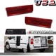 For 2010-2013 Ford Transit Connect Red Rear Bumper Side Marker Lights Reflectors