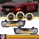 LED Front Fog Light DRL w Turn Signal Left+Right Side For 2018~2020 Ford Mustang