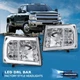 For 07-14 Chevy Silverado 1500 2500 3500HD LED DRL Chrome Headlights Lamps LH+RH For 07-14 Chevy Silverado 1500 2500 3500HD LED DRL Chrome Headlights Lamps LH+RH