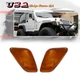 For 1997-2006 Jeep Wrangler TJ Amber Front Fender Corner Side Marker Light Lamps