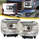Headlight For 2014-2018 GMC Sierra 1500 2500HD 3500HD W/LED DRL Projector Lamps