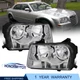 For 2005-2010 Chrysler 300 Halogen Chrome Headlights Assembly Head Lamps New