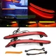 Red Lens Rear Bumper Reflector LED Brake Light Lamps for Honda Accord 2018-2021